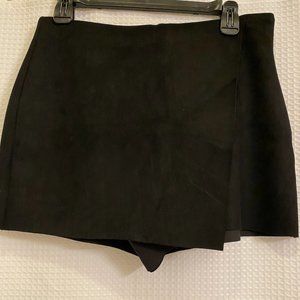 Zara Black Suede Skort